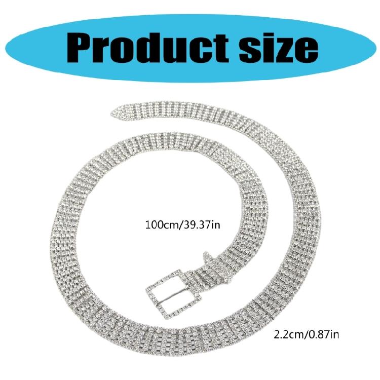 French Styles Rhinestones Belt for Winter Coat Sparkling Belt Party Eye Catching Waistband Wedding Bridal Accessories