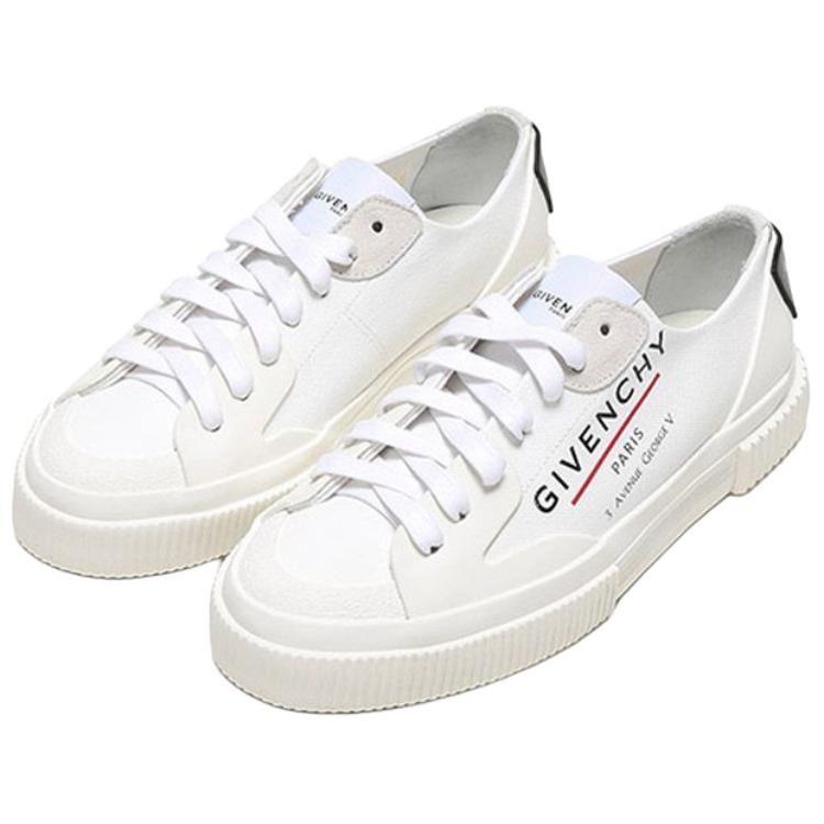 Givenchy Women's Tennis Light Sneaker 'Address Logo Print - White' BE000PE0PF-100