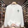Mens Heavyweight Crewneck Sweatshirt Long Sleeve Casual Streetwear 2025 Teenagers Loose Fit