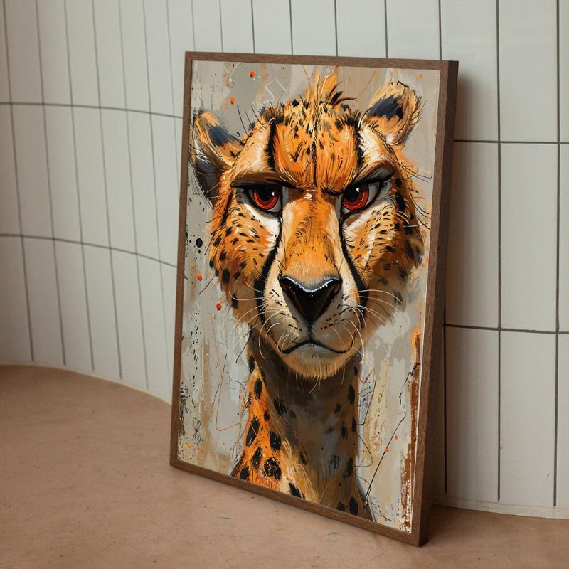 Funny Animals Vintage Painting Poster Canvas Prints Animals Cartoon Aesthetic Wall Decor Kids Room Wall Art Funny Cat Dog Decor