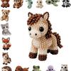 Cute Diy Handmade Colorful Beaded Animal Figurines Material Kit Perfect For Home Desktop Decor Ideal Gifts For Craft Lovers