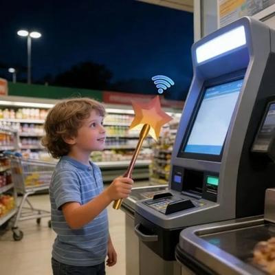 Módní Kreativní 3D Tištěná Hůlka Tap To Pay Lehký Přenosný Držák na Kouzelnou Hůlku Hvězda 36,8 cm Roztomilý Držák na Platební Kartu Sada pro Každodenní Použití