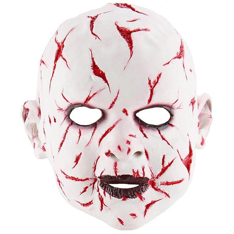Full Bloody Monstrous Head Mask, Scary Spooky Ghost Mask for Halloween Fancy Dress