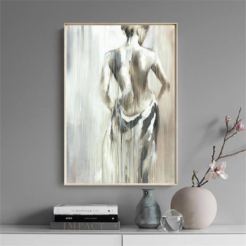 Modern Minimalist Portrait Poster Canvas Painting Modern Home Living Room Bedroom Bar Room Decorative Wall Art