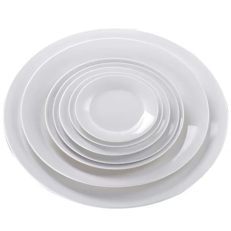 Diren Pure White Ceramic Dinner Plate