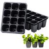 12 Cells Plant Starter Trays Garden Seed Starter Trays Germination Propagation Nursery Tray For Vegetable Fruit Flower Seeding
