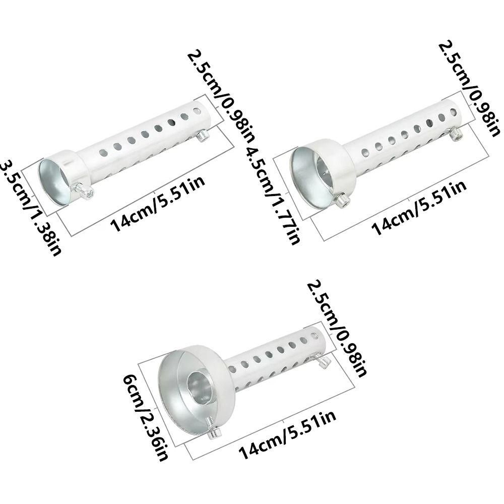 Removable Motorcycle Exhaust Muffler Universal Fit Metal Muffler Pipe Vehicle Conversion