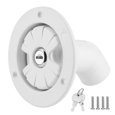 Entrada de Agua por Gravedad con Cerradura Filtro de Llenado de Agua Dulce con 2 Llaves para Caravana Barco Remolque