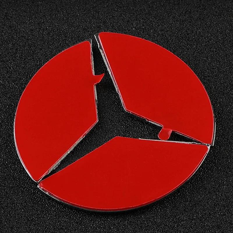 45/49mm Car Steering Wheel Emblem Crystal Diamond Sticker For Mercedes Benz A B C E Class GLA CLA GLC GLK GLE Series Accessories