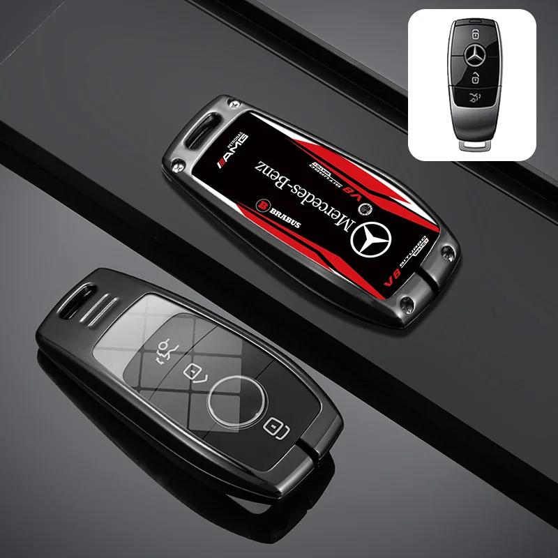 

Car Sticker Racing Track Style Design Car Key Case Cover For Mercedes Benz A C E S G Class GLC CLE CLA GLB GLS W177 W205 W213 W2