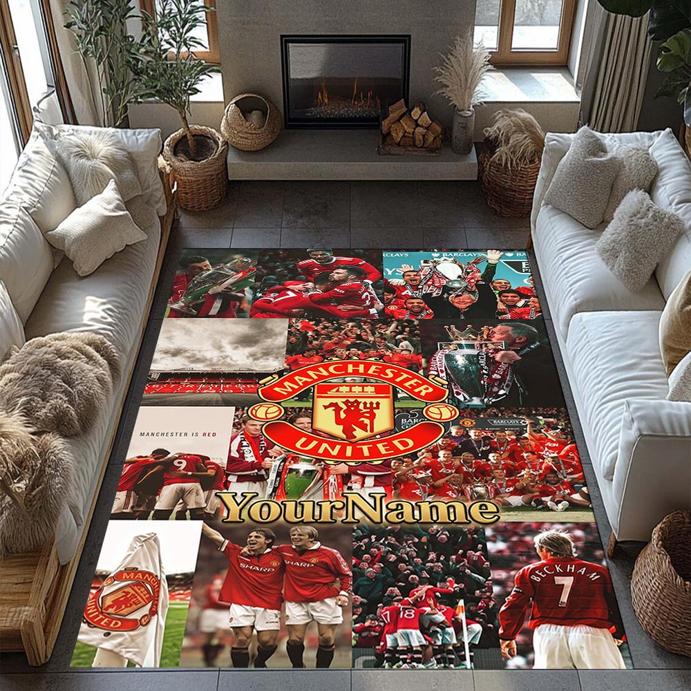 Manchester Personalized Name Floor Mat Perfect for Hallway Study room Foyer Bedrooms Anti-slip Rug Office home decor