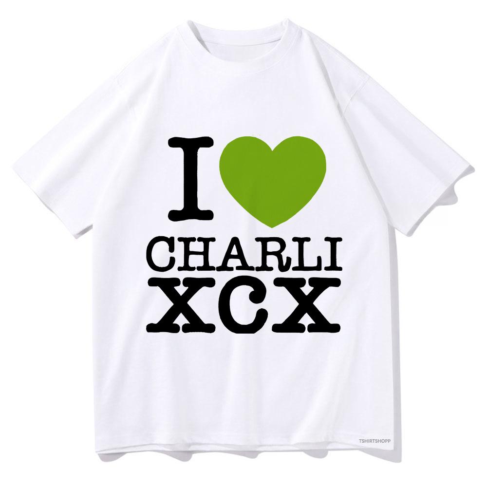 Charli Xcx mit Special Guest Shygirl T-Shirts Brat Album Herren-/Damenbekleidung Ästhetische Unisex Streetwear Baumwoll-T-Shirt