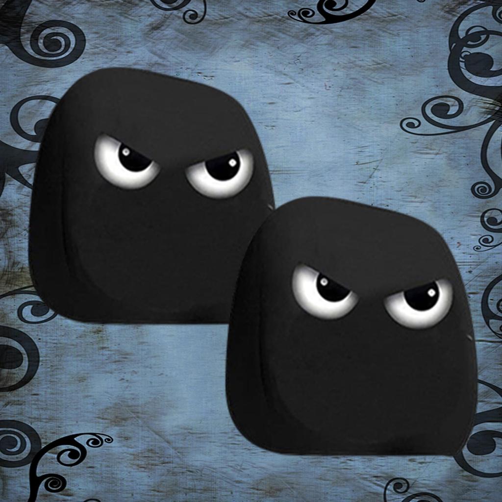 Auto Kopfstützenbezüge - 1 Paar Lustige Autositz Kopfbedeckung, Waschbare Elastische Kopfstützenbezüge, Innendekoration, Fahrer- und Beifahrersitz