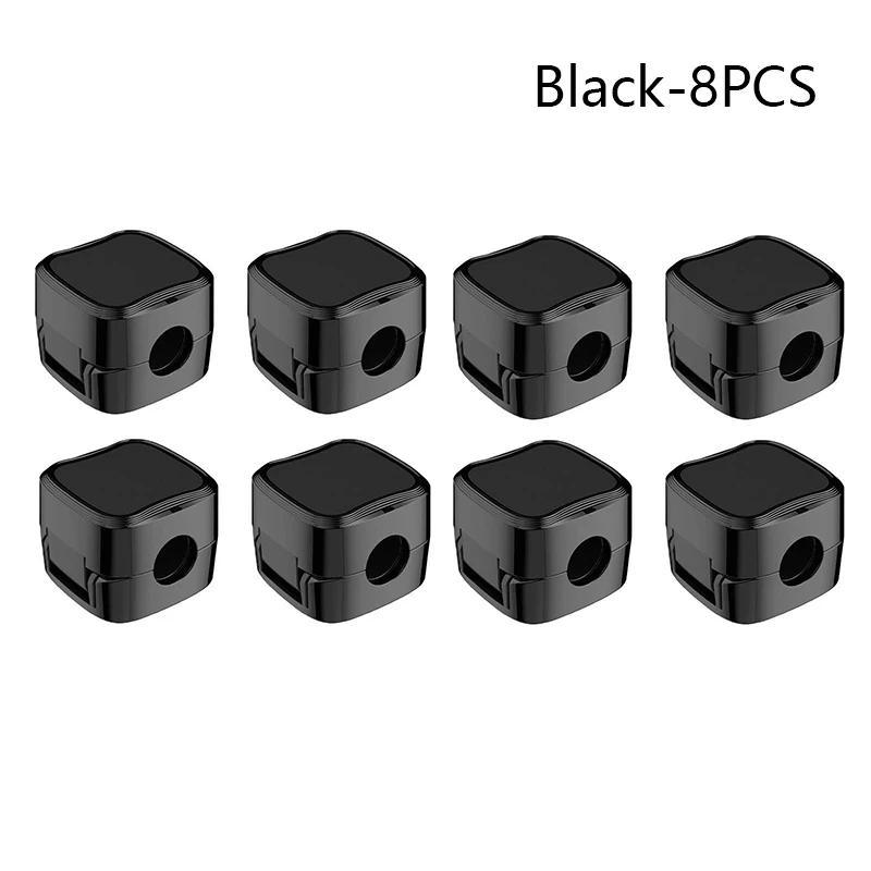 6pcs PVC Magnetic Cord Organizer Clips - Strong Adhesive, No-Drill Cable Holders for Desk & Home Office Wire Management, Multi-U