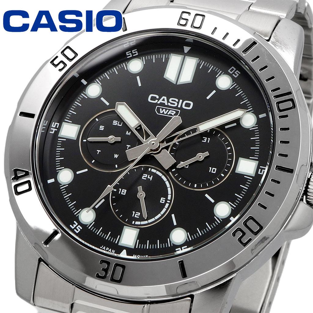 CASIO Cheap Watch, Watch, Multi-Calendar, Men's MTP-VD300D-1E
