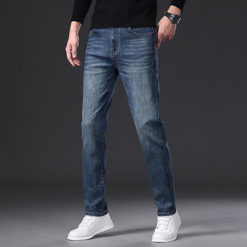 High quality jeans men's straight leg