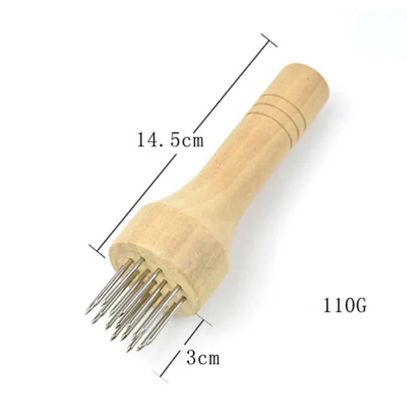 

Иглы для мяса из нержавеющей стали с деревянной ручкой, профессиональные иглы для размягчения мяса, для нежного стейка из говядины, кухонные инструменты