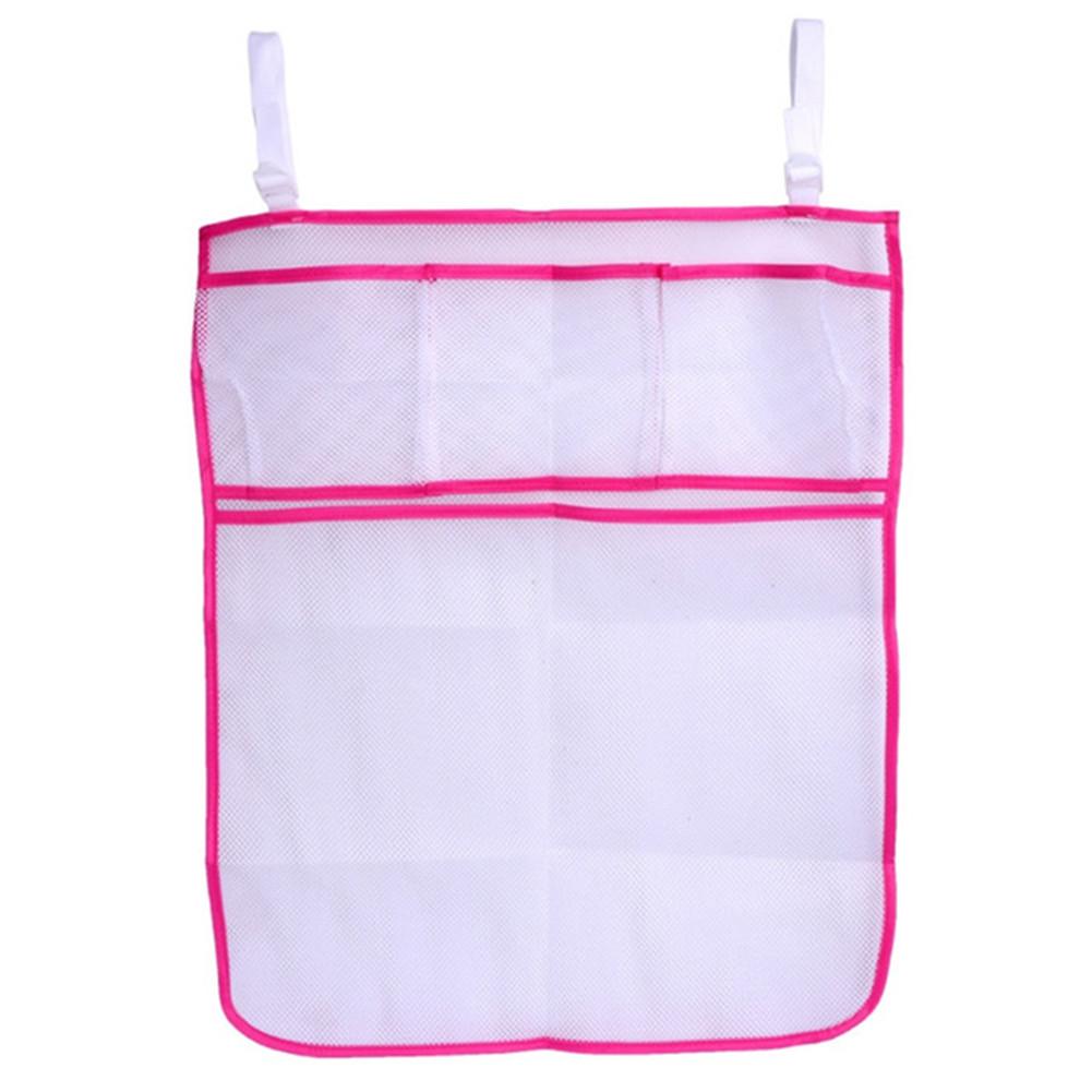 Breathable Large Capacity Mesh Crib Nappy Organizer Bedding Kids Storage Bag for Diaper