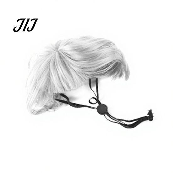 Pet Accessories for Parties Bob Wig, Funny Cat Wig with Adjustable Elastic Band, Soft Breathable Hairpiece Mesh, Cute Cosplay Dogs And Cats, Halloween