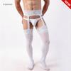 Men's Sexy Transparent Lace Pantyhose Stockings
