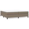 Vidaxl Letto Continentale Con Materasso, Taupe, Tessuto, 200X200 Cm
