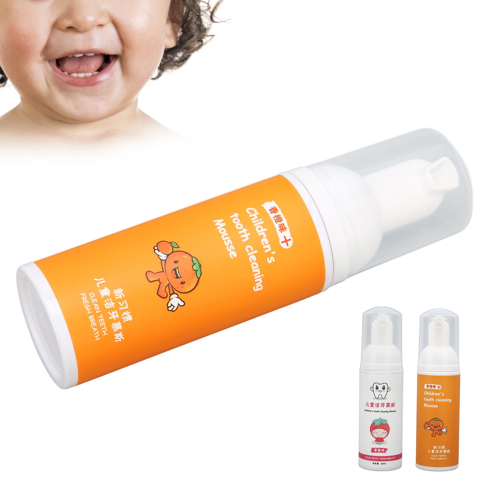 

Детская пенная зубная паста, 60 мл, глотаемая, фруктовый вкус, глубокая очистка, богатая кальцием, не раздражает пятна, Remo