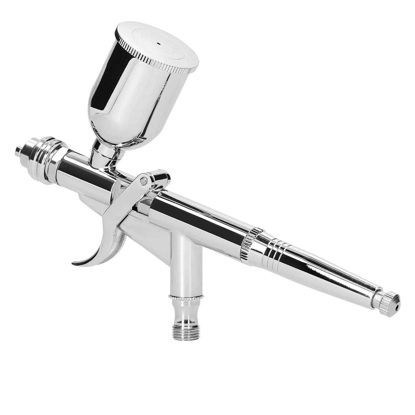 

Airbrush Kit 0.5mm Air Brush Set with 15CC Paint Fluids Cups for Car Model DIY Painting Makeup Nail Art Cake Decorating Design