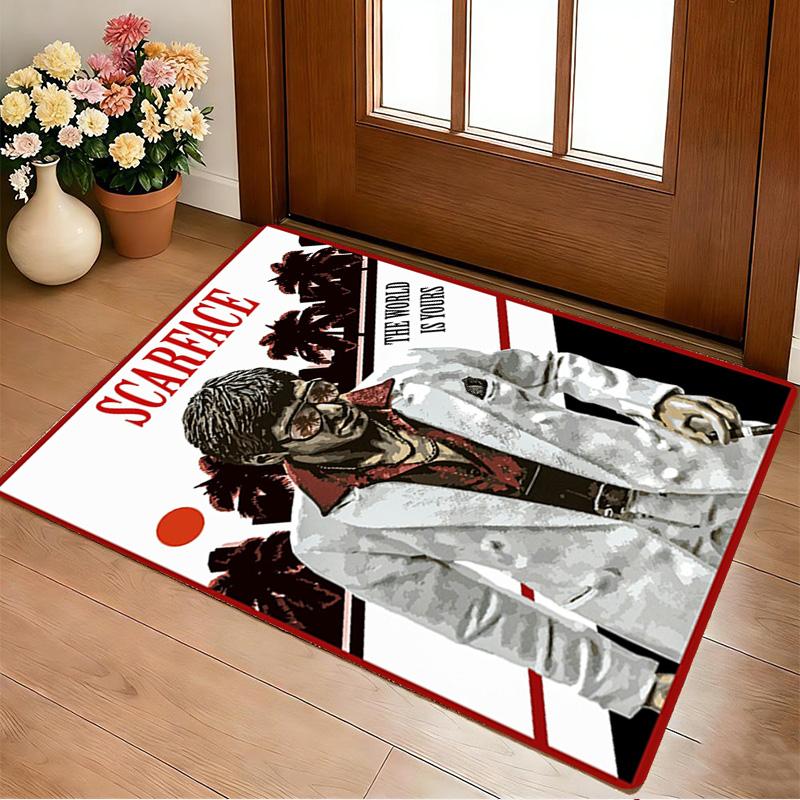 Scarface World Living Room Non-Slip Area Rug Soft Carpet for Bedroom Game Playroom Sofa Office Home Decor Doormat Christmas Gift C921159