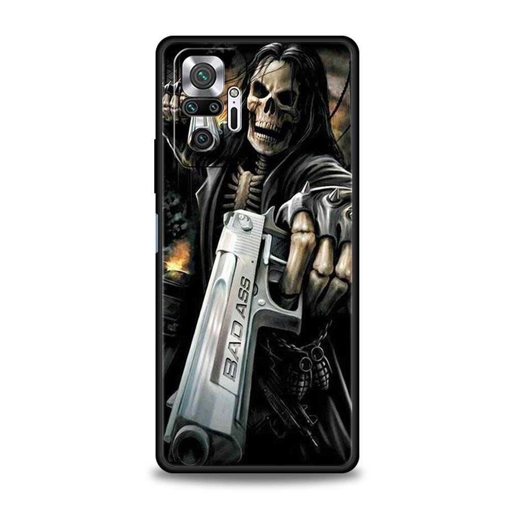

Skull Skeleton Grim Reaper Fashion Phone Case For Xiaomi Redmi Note 15 14 13 12 4G 10 11 Pro Plus 5G 14C 13C 12C 10C Soft Cover Redmi 12C