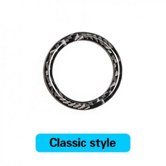 Carbon Fiber Car Engine Start Stop Ignition Trim For Mercedes Benz C Class W205