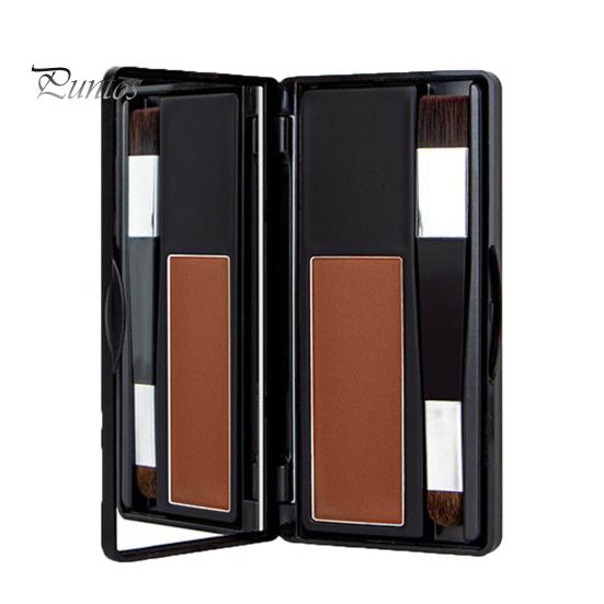 

8G Крем для волос с зеркальной кисточкой Водостойкая стойкая к поту пудра для подкрашивания корней волос для мужчин и женщин Мгновенное покрытие тонких волос Брови Борода Линия темно-коричневого