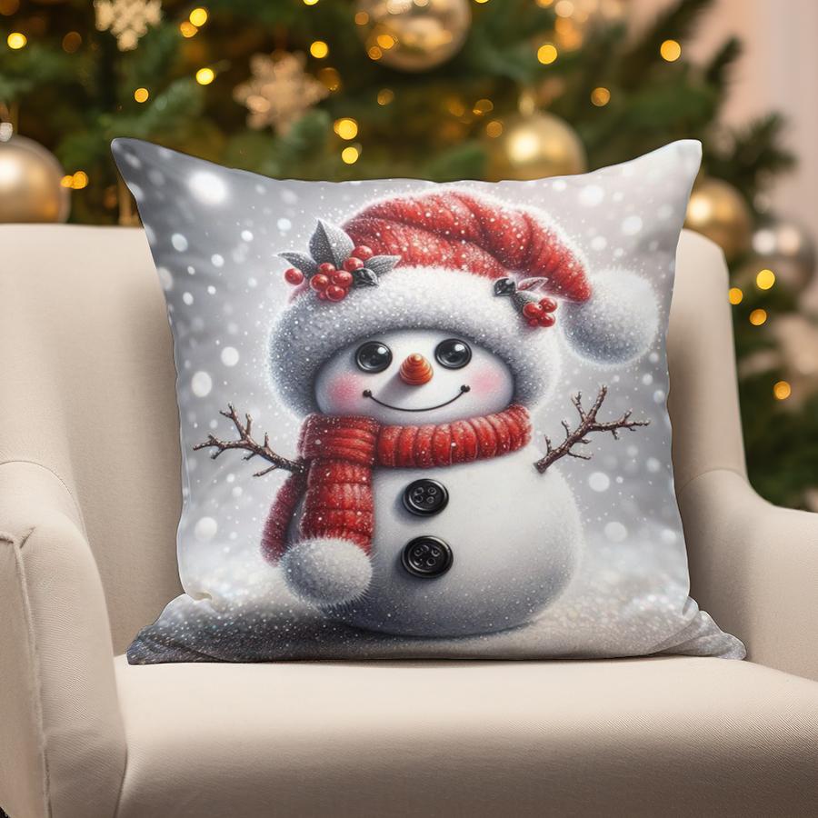 Home Decor Christmas-themed Cute Animal Pillows Suitable For Sofa Bedroom Car Pillow Cover Cushion Rectangular Back Cushion