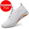 New Men Sneakers Casual Heightening Shoes 7cm Height Increase Shoes For Men Summer Breathable Elevator Shoes Insole Taller Shoes