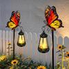 Butterfly Solar Light for Outside Waterproof Metal Pathway Light with Stake for Yard Patio Porch Lawn Decor Birthday Gifts for Women Mom