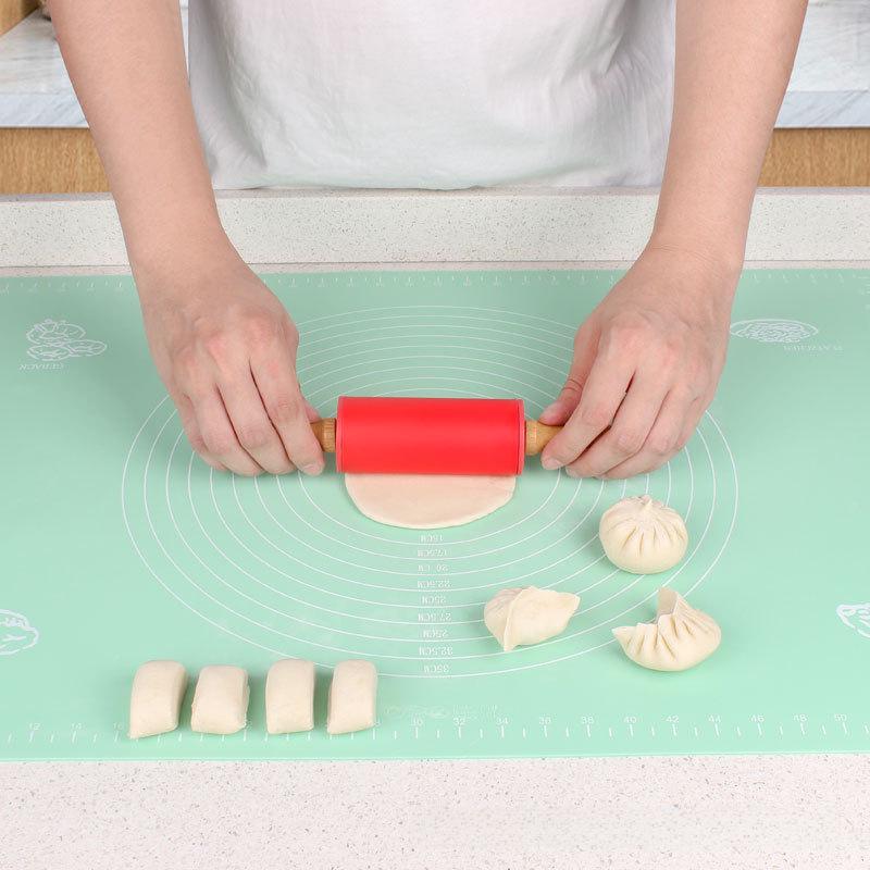 Large Non-Slip Silicone Kneading and Rolling Pad - Thick, Non-Stick Baking Mat