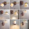 Nordic Minimalist Copper Rotatable Wall Lamp for Bedroom and Living Room