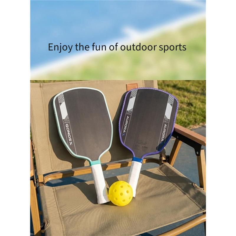 T700 Carbonfaser Langes Power Pickleball Schläger Set, PP Wabenkern Professionelle Offensivsportausrüstung