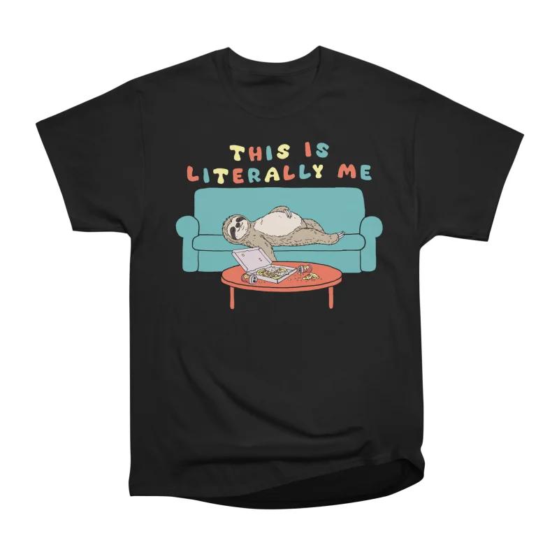 

Men Casual Shirts Short Sleeves THIS IS LITERALLY ME Tees Oversized T-shirts XXXL чорний