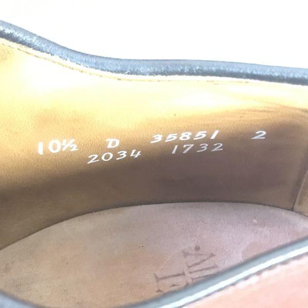 Vintage 80s-90s Allen Edmonds Byron Goodyear Welted Leather Punched Cap Toe Shoes Size 10.5D 28.0-28.5cm Brown(USED)