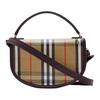 Burberry Top Handle Bag, Luxury Icon Stripe Canvas Leather Trim Gold-Tone Hardware Crossbody Handbag for Women, Daily Commute & Casual Outing 81121601