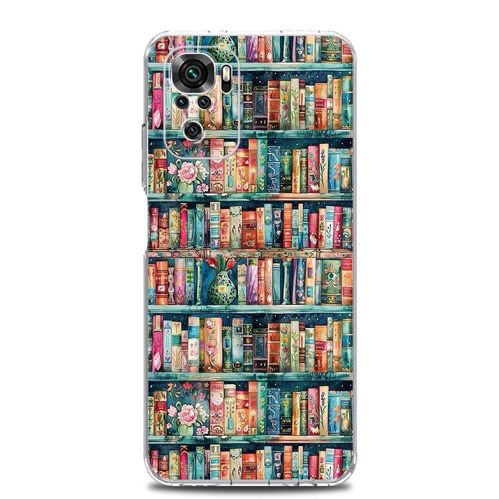 Read Books Illustration Soft Phone Case For Xiaomi Redmi Note 15 14 13 12 4G 10 11 Pro Plus 5G 14C 13C 12C 10C 9A Cover