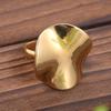 Europe and The United States Personality Irregular Glossy Adjustable Ring Ladies  Simple Design Party Jewelry Gifts