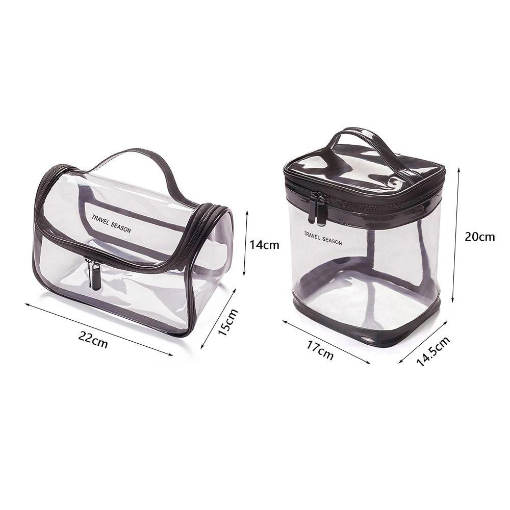 Fashion PVC Cosmetic Bag Large Capacity Travel Organizer Toiletry Bag Multifunctional Storage Transparent Washbag Travel Use