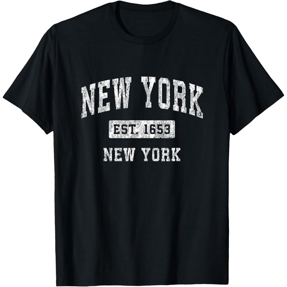 New York New York NY Vintage Established Sports Design T-Shirt XS