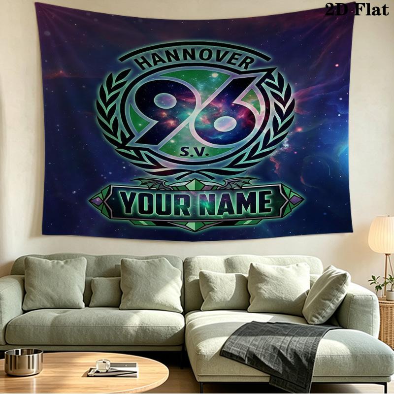 Custom Name Hannover Printed Tapestry – Wall Hanging for Bedrooms, Dorms, and Home Decor