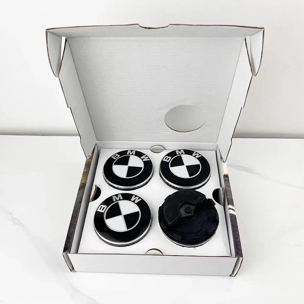 4Pcs BMW 50th Anniversary Floating Car Wheel Hub Center Caps 68mm/56mm Compatible with E36 F20 E46 E39 E38 E90 E60 E87 E34 E53 X djbf00