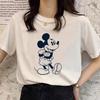 Retro Cartoon Womens Tshirt Mickey Mouse Harajuku Cotton Tshirt Fashion Womens Shirt Summer Top Short Sleeve Shirt