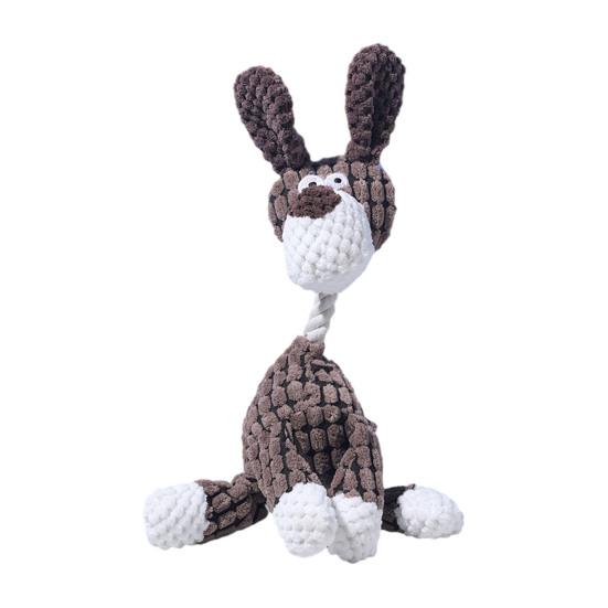 

Plush Animal Dog Toy Squeaky Dog Chew Toy Donkey Dog Giraffe Stuffed Animal Toy for Puppy E