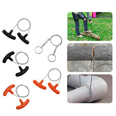 Seghetto a Catena Manuale a Mano in Acciaio per Cavo d'Acciaio Pratico Portatile Attrezzatura di Sopravvivenza di Emergenza Kit di Filo d'Acciaio Strumenti da Viaggio Campeggio All'Aperto Escursionismo