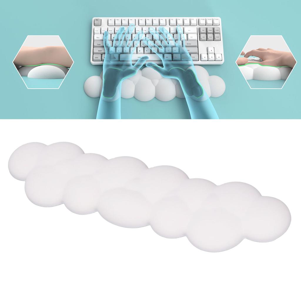Keyboard Wrist Rest Smoothly PU Lther Keyboard Palm Rest Skid Resistant Ergonomic Wrist Pad for Gaming Typing